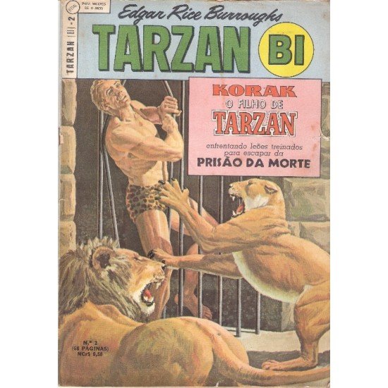 Compre aqui o Gibi Tarzan Bi 2 Korak O Filho de Tarzan 2 - Prisão da Morte, Edgar Rice Burroughs