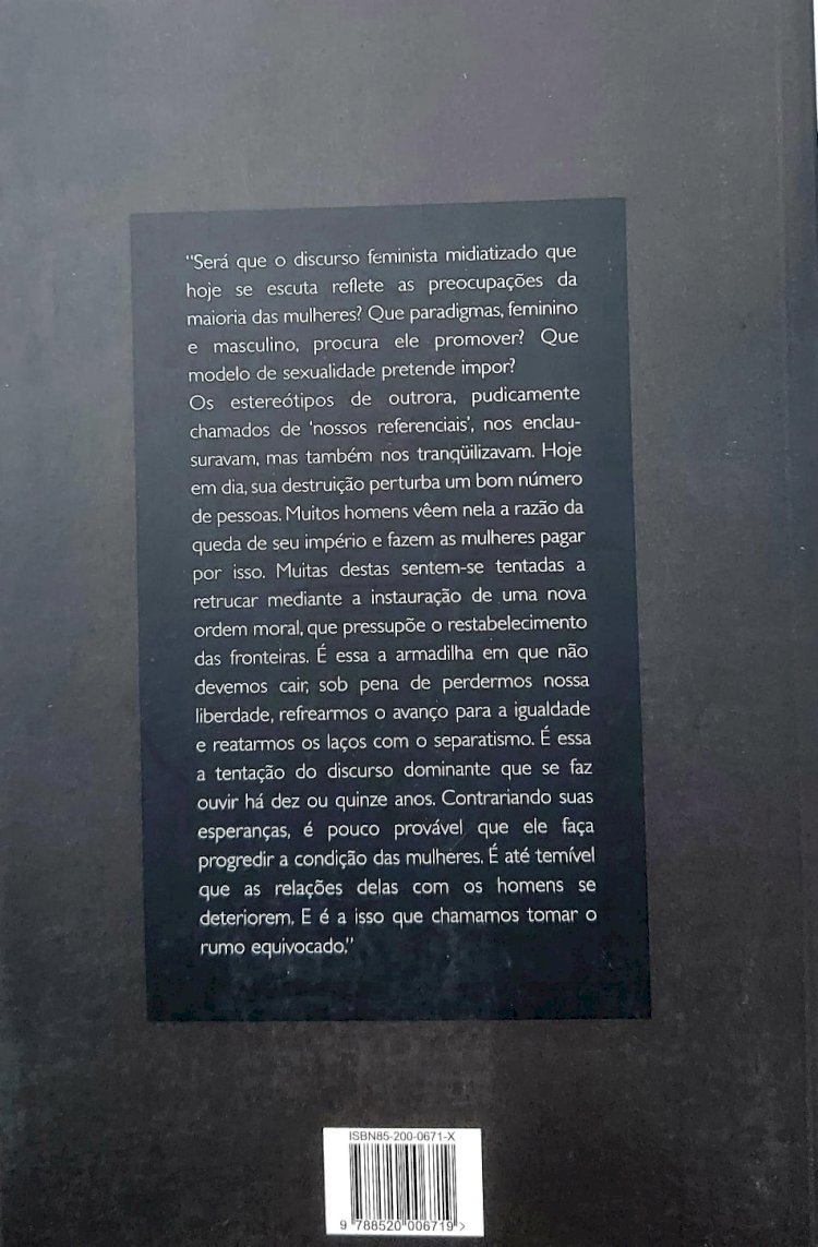 Rumo Equivocado, O Feminismo e Alguns Destinos, Elisabeth Badinter, Novo